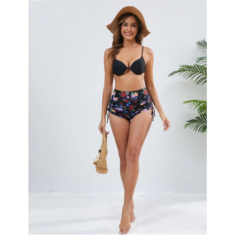 ◇55 MSRP $25 NWT HALCURT FLORAL HIGH-WAISTED SWIM SHORTS ♡SIZE 2X♡